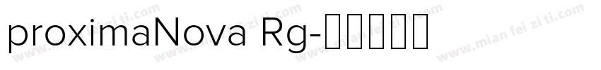 proximaNova Rg字体转换